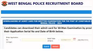 WB Police Constable Admit Card 2025