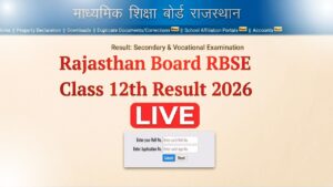 RBSE 12th Arts Result 2026