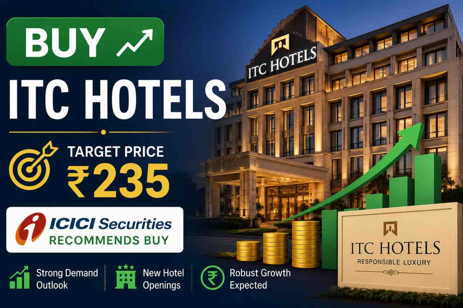 Buy ITC Hotels, Target Price Rs 235, Says ICICI Securities 1 ITC Hotels