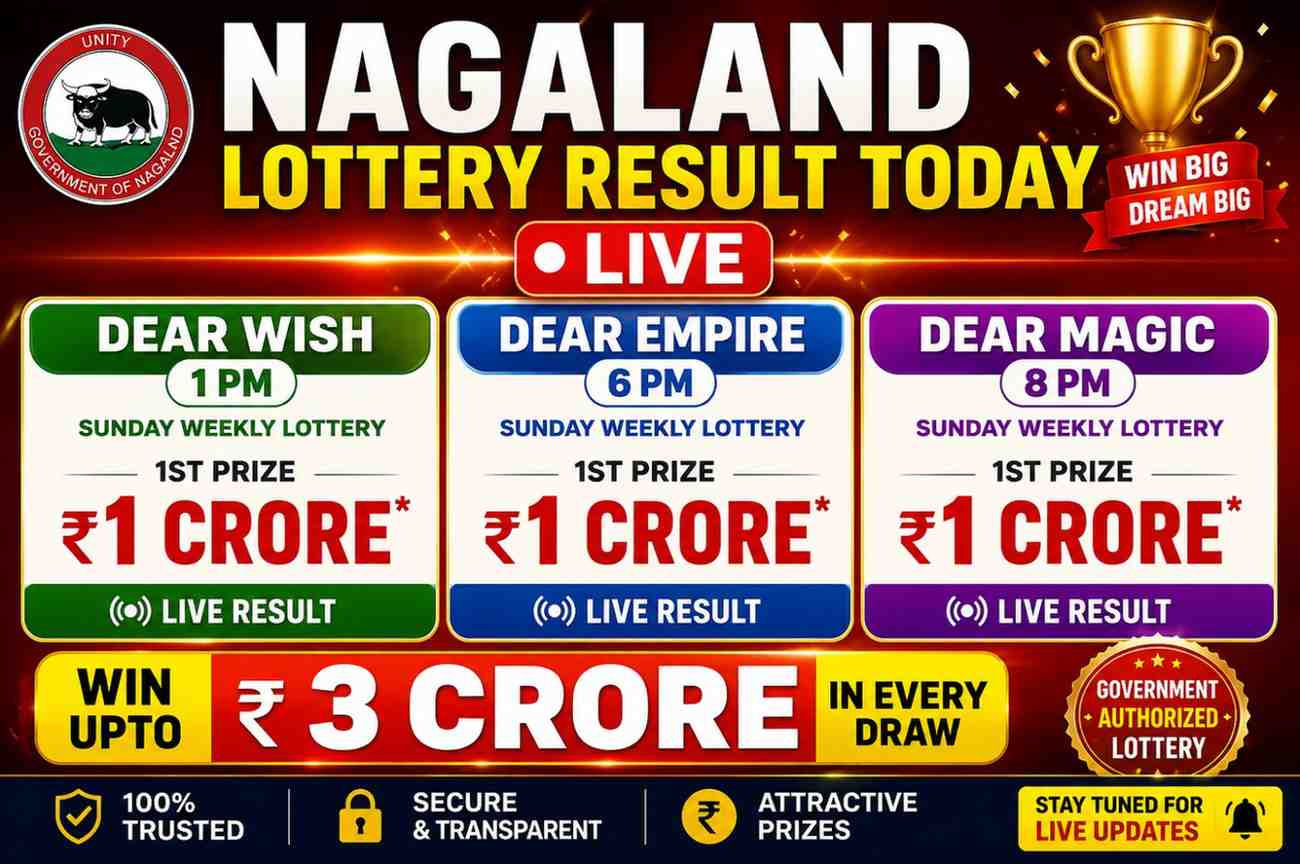 Nagaland Lottery Result Today LIVE