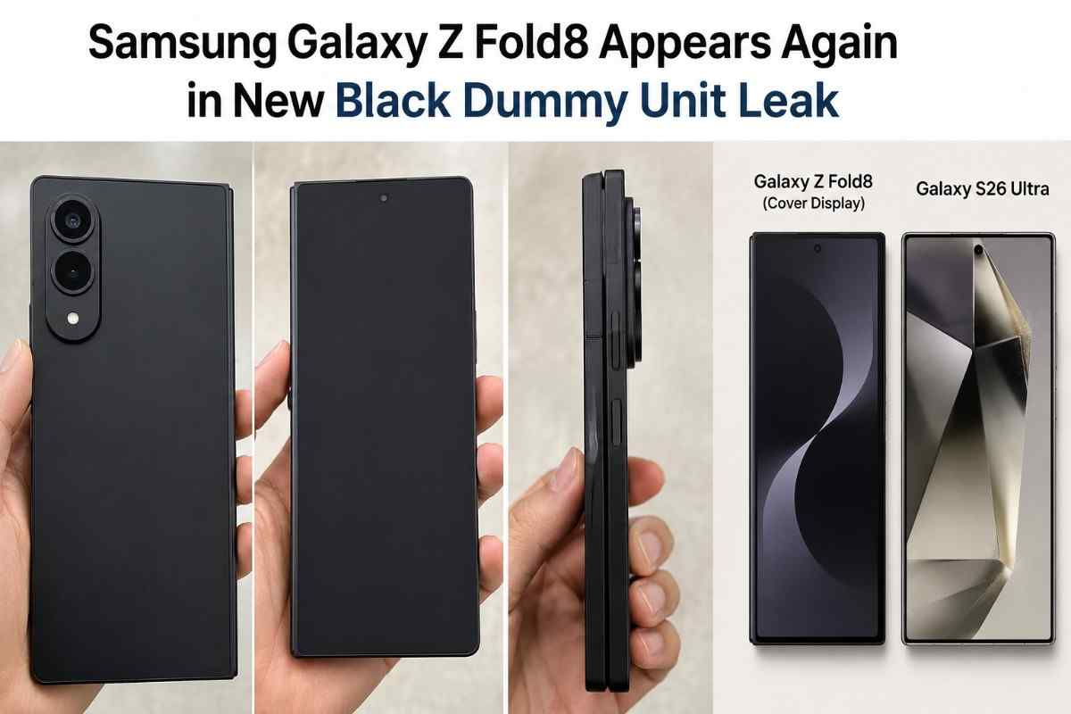 Samsung Galaxy Z Fold8 Appears Again in New Black Dummy Unit Leak