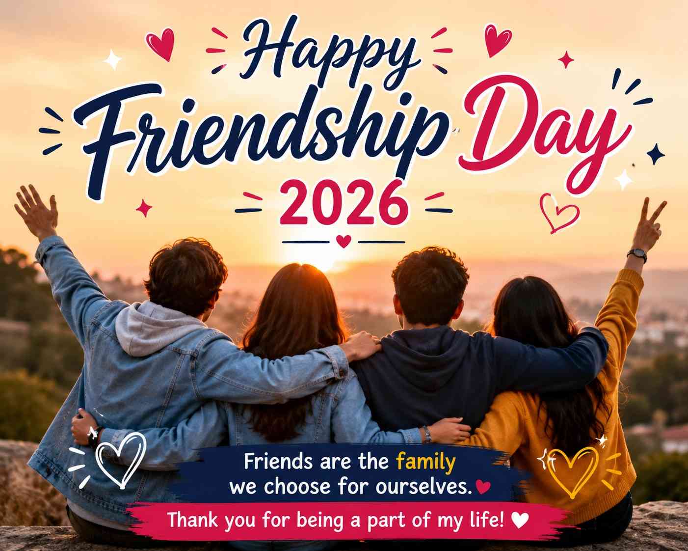 Happy Friendship Day 2026: 50+ Best Friendship Quotes, Wishes for WhatsApp & Instagram Status 1 Happy Friendship Day 2026
