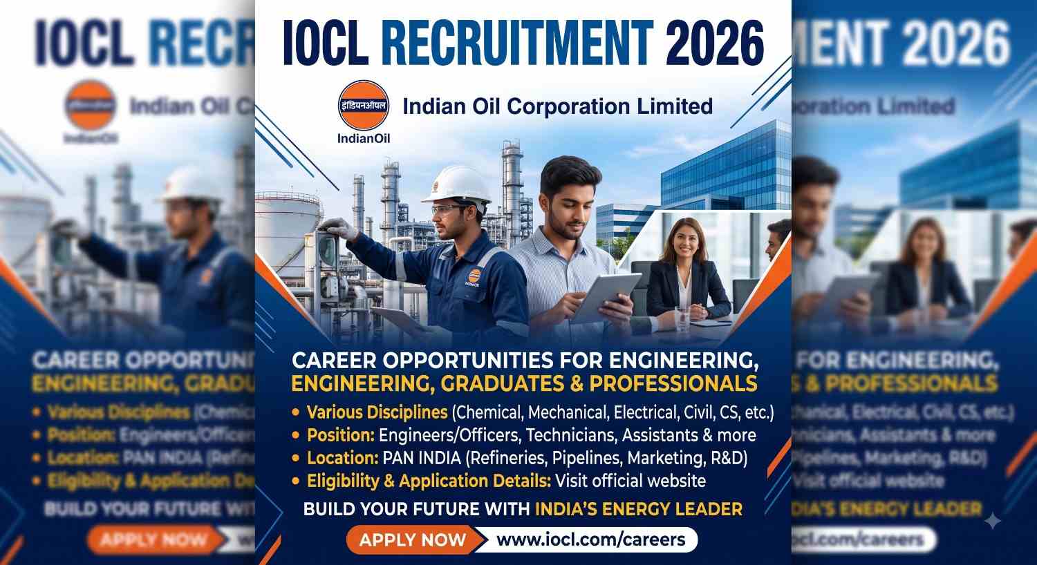 IOCL Recruitment 2026: Executive Jobs Open, Salary Up to ₹1.60 Lakh — Check Eligibility & Apply 1 IOCL Recruitment 2026