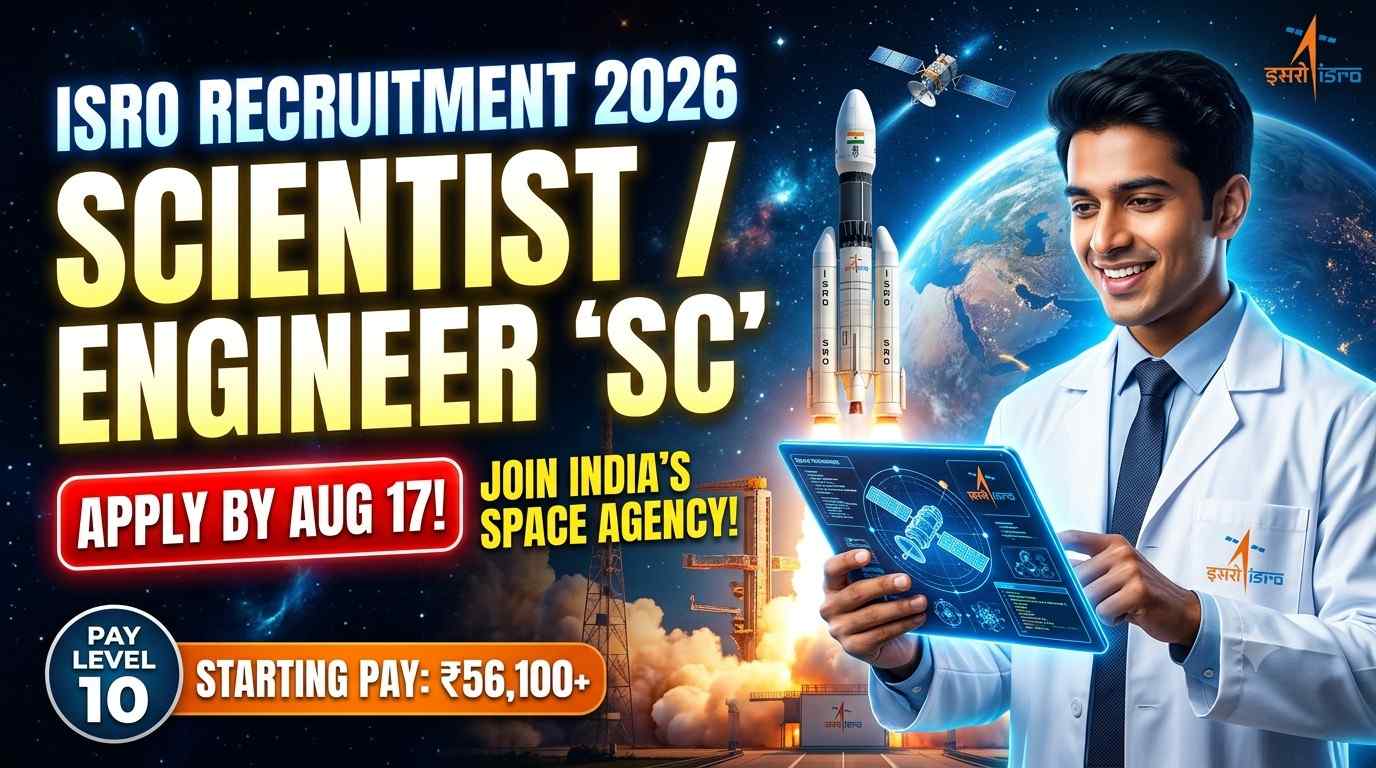 ISRO Scientist Recruitment 2026: 92 Vacancies Announced, Check Eligibility, Salary & How to Apply 1 ISRO Scientist Recruitment 2026