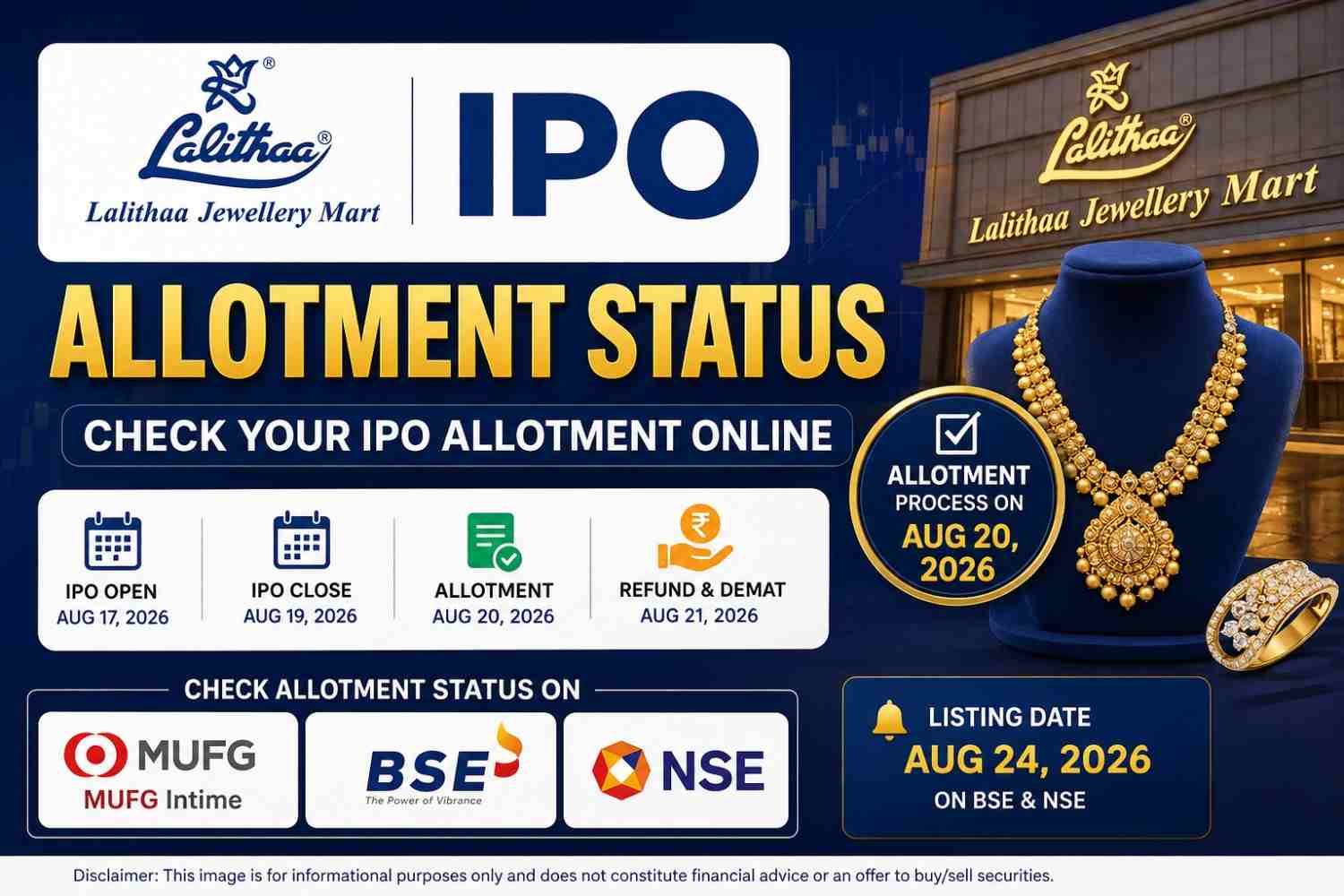 Lalithaa Jewellery Mart IPO Allotment Status