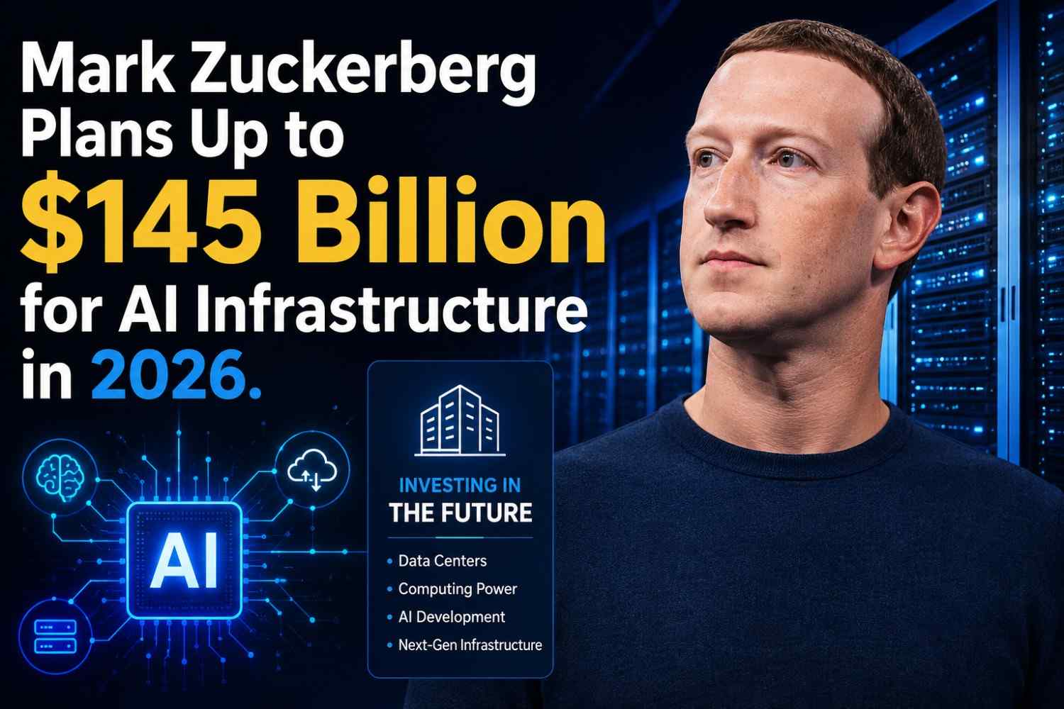 Mark Zuckerberg Plans Up to $145 Billion for AI Infrastructure in 2026. 1 Mark Zuckerberg