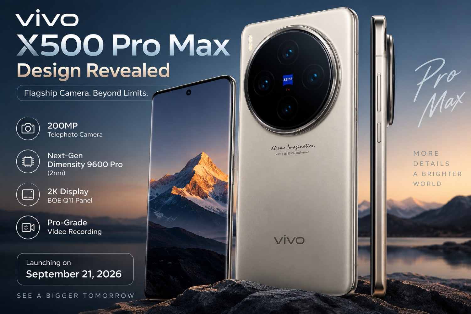 Vivo X500 Pro Max Design Revealed: Here’s the First Look 1 Vivo X500 Pro Max Design Revealed
