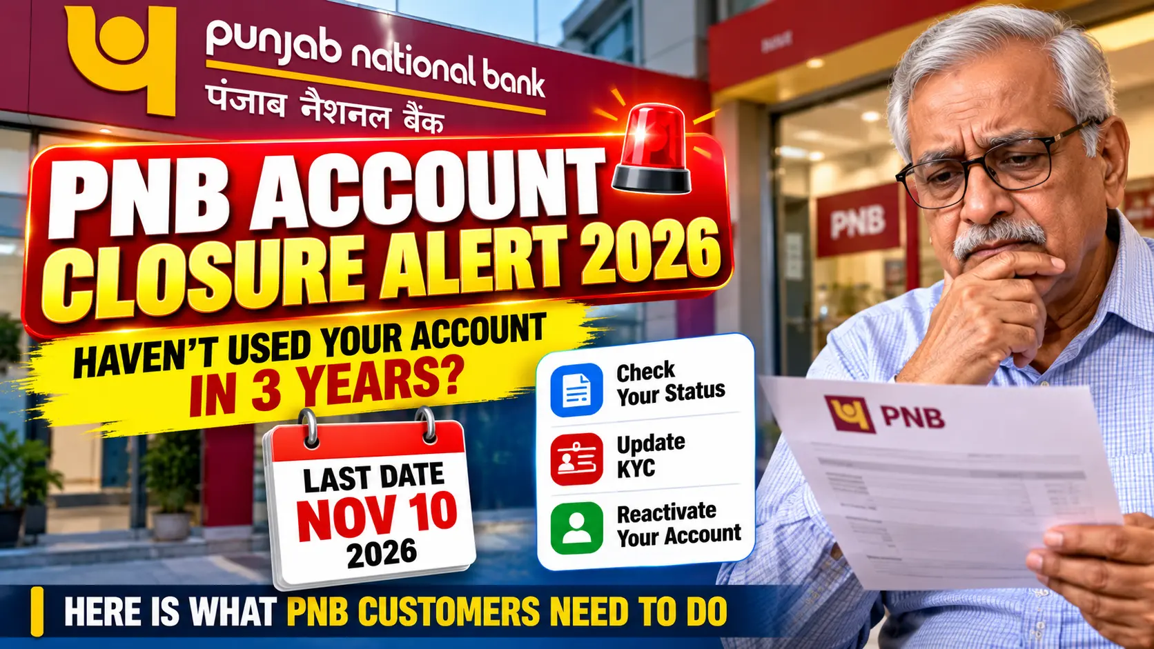 PNB Account Closure 2026