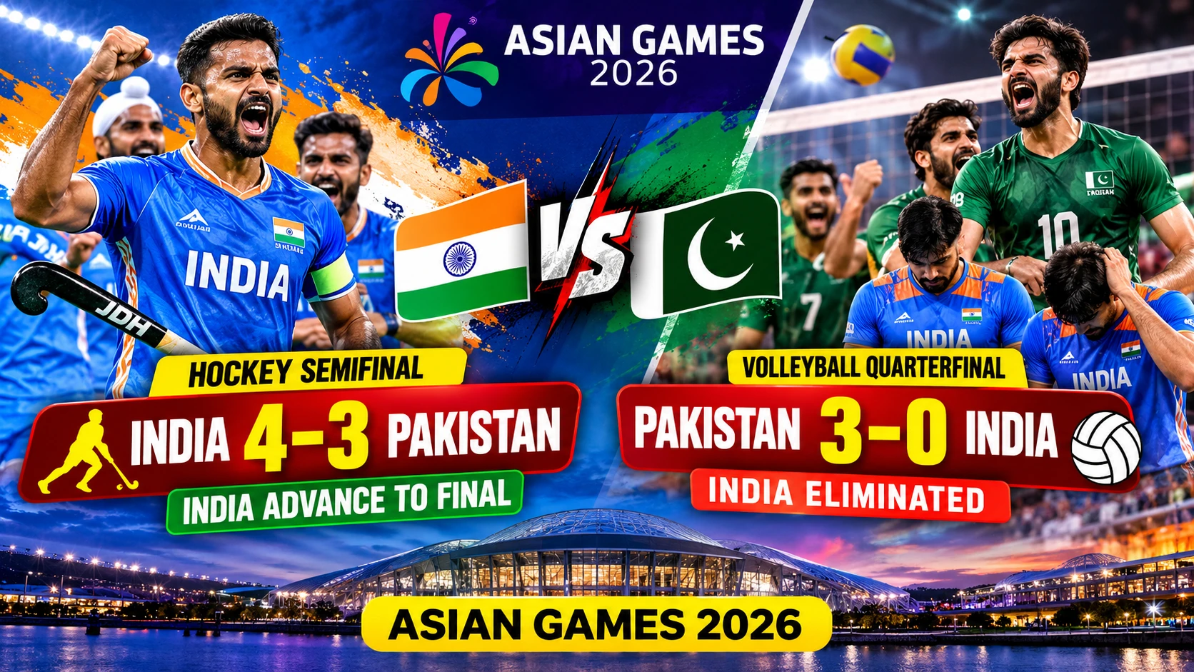 Asian Games 2026 India vs Pakistan hockey semifinal