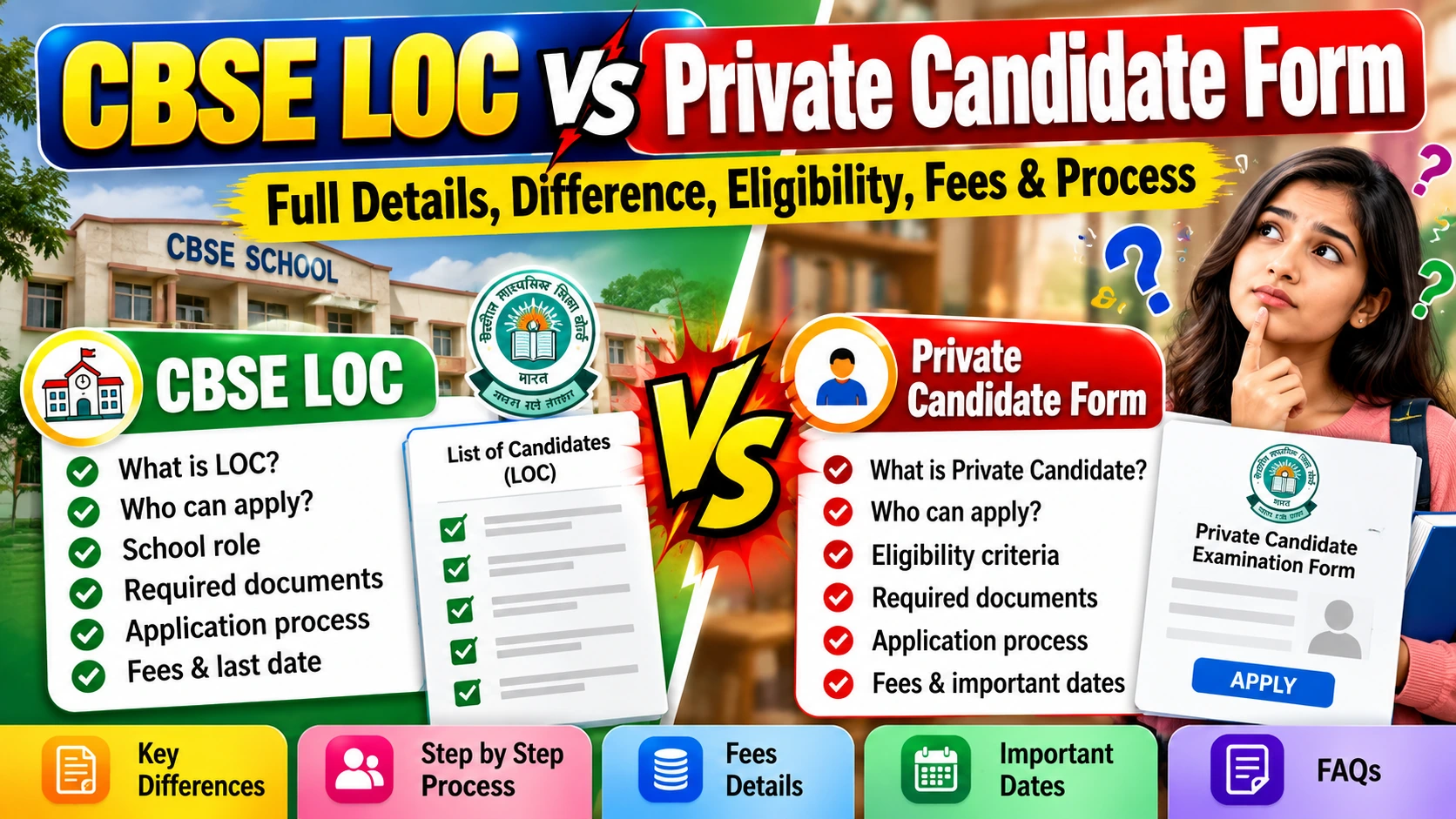 CBSE Private Candidate Form 2027