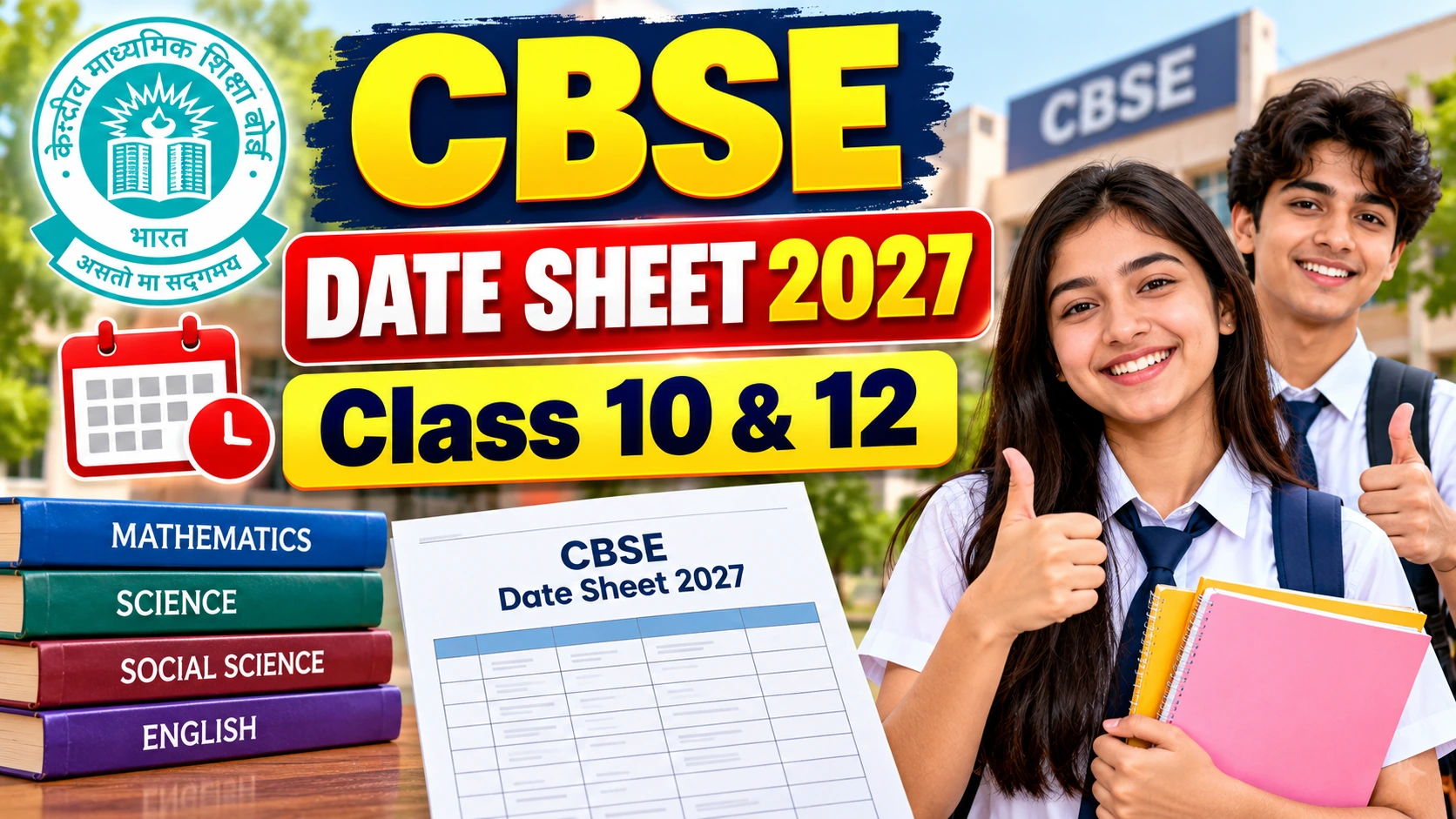 CBSE Date Sheet 2027