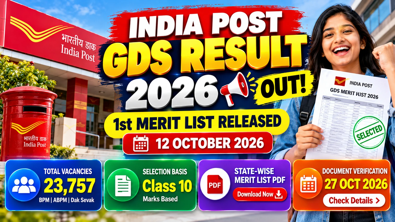India Post GDS Result 2026